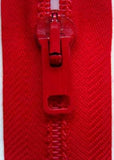 Z1803 60cm Red Nylon No.5 Open End Zip - Ribbonmoon