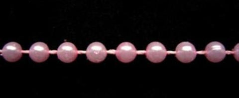 PT33 4mm Pink Strung Pearl / Bead String Trimming - Ribbonmoon