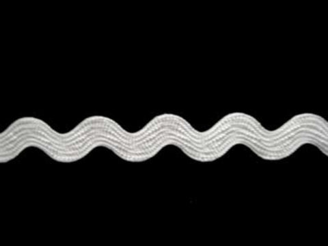 RIC88 8mm White Ric Rac Braid - Ribbonmoon