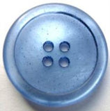 B17317 25mm Dusky Blue Pearlised Polyester 4 Hole Button - Ribbonmoon