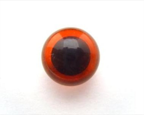 TM64 12mm Orange Eye for Teddy Bear, Toymaking Etc