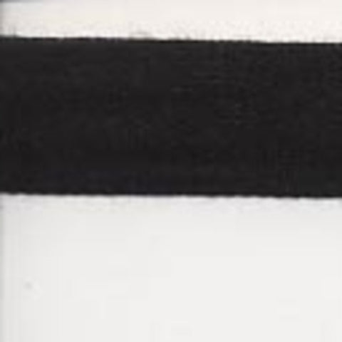 CT05 19mm Black Thin Cotton Tape - Ribbonmoon