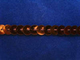 SQC64 6mm Brown Metallic Strung Sequins - Ribbonmoon