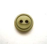B10155 11mm Khaki Green 2 Hole Button - Ribbonmoon