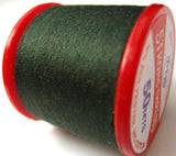 Strong Sewing Thread Bottle Green 124 Multi Purpose, 70% polyester, 30% cotton - Ribbonmoon