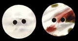 B1949C 14mm Reversible Pearl White and Shell Effect 2 Hole Buttons - Ribbonmoon