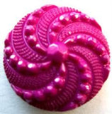 B8462 22mm Cerice Pink Textured Shank Button - Ribbonmoon