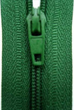 Z4126 36cm Bottle Green Nylon No.3 Closed End Zip - Ribbonmoon