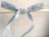 R3286 12mm Lilac 100% Cotton Flower Design Ribbon - Ribbonmoon