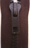 Z2039C 46cm Dark Brown YKK Open End Plastic Teeth No.6 Zips. - Ribbonmoon