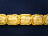 FT343 28mm Natural, Blue and Gold Braid Trimming