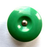 B4820 19mm Bright Green Chefs Button with a Removeable Split Ring - Ribbonmoon