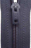 Z3593 YKK 56cm Dark Slate Grey Pin Lock No.3 Closed End Zip - Ribbonmoon