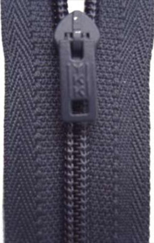 Z3593 YKK 56cm Dark Slate Grey Pin Lock No.3 Closed End Zip - Ribbonmoon