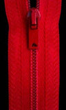 Z0234 51cm Red Nylon No.3 Closed End Zip - Ribbonmoon