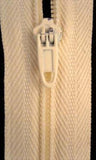 Z4502 15cm Bright Cream Nylon Pin Lock No.3 Closed End Zip - Ribbonmoon