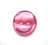 B0468 11mm Hot Pink Shimmery 2 Hole Polyester Button - Ribbonmoon