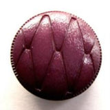 B11676 20mm Summer Plum Glossy Leather Effect Shank Button - Ribbonmoon