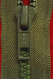 Z2137 36cm Army Green YKK Chunky Plastic Teeth No.6 Open End Zip - Ribbonmoon