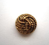B14953 13mm Gilded Deep Anti Gold Poly Textured Shank Button - Ribbonmoon