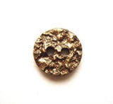 B9078 11mm Antique Gold Gilded Poly 2 Hole Button - Ribbonmoon
