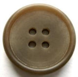 B17524 23mm Drab Brown Soft Sheen 4 Hole Button - Ribbonmoon