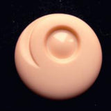 B9097 20mm Peach Matt and Gloss Shank Button - Ribbonmoon