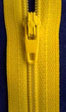 Z0380 YKK 46cm Sunshine Yellow Nylon No.3 Closed End Zip - Ribbonmoon