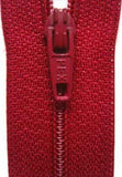 Z1334 56cm Deep Cardinal Nylon No.3 Closed End Zip - Ribbonmoon