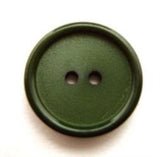 B12407 18mm Hunter Green Soft Sheen 2 Hole Button - Ribbonmoon