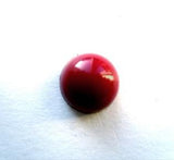 B8103 11mm  Claret Glossy Half Ball Shank Button - Ribbonmoon