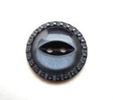 B11225 14mm Moonlight Blue Fish Eye Button with a Mill Edge - Ribbonmoon