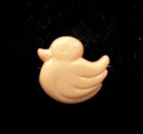 B17262 14mm Peach Duck Shaped Novelty Shank Button - Ribbonmoon