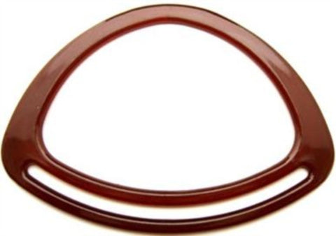 BAGHAND16 Amber Brown 20cm x 14cm Plastic Bag Handles Pair Ribbonmoon