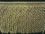 FT1997 20cm Khaki, Hush Green and Natural Cream Bullion Fringe - Ribbonmoon