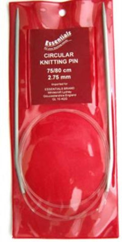 KP66 2.75mm x 75/80cm Circular Knitting Pin, Aluminium - Ribbonmoon