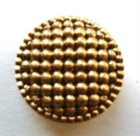B8380 19mm Gilded Gold Poly Shank Button, Domed and Textured - Ribbonmoon