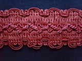 FT1051 37mm Dusky Hot Pinks Corded Braid Trimming - Ribbonmoon