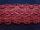 FT1051 37mm Dusky Hot Pinks Corded Braid Trimming - Ribbonmoon