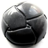 B6059 24mm Smoked Grey Domed Gloss Shank Football Button - Ribbonmoon