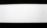 R4594 33mm White Woven Edge Nylon Nurses Petersham - Ribbonmoon
