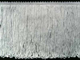 FT428 145mm Pale Grey Dense Looped Dress Fringe - Ribbonmoon