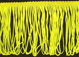 FT047 10cm Fluorescent Yellow Looped Dress Fringe