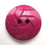 B13646 20mm Dusky Fuchsia Gloss and Matt Textured 2 Hole Button - Ribbonmoon