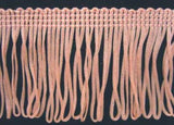 FT046 5cm Peachy Pink Looped Dress Fringe - Ribbonmoon