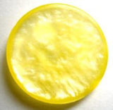B12917 22mm Pearlised Yellow Shimmery Shank Button - Ribbonmoon