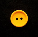 B11405 14mm Marigold Matt Centre 2 Hole Button - Ribbonmoon