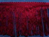 FT1387 75mm Pale Burgundy Looped Dress Fringe - Ribbonmoon