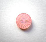 B17348 10mm Rose Pink Polyester Mill Edge 2 Hole Button - Ribbonmoon