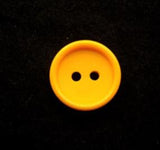 B11381 11mm Marigold Matt Centre 2 Hole Button - Ribbonmoon